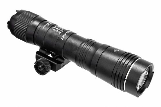2000 lumen weapon light with Picatinny rail mount.